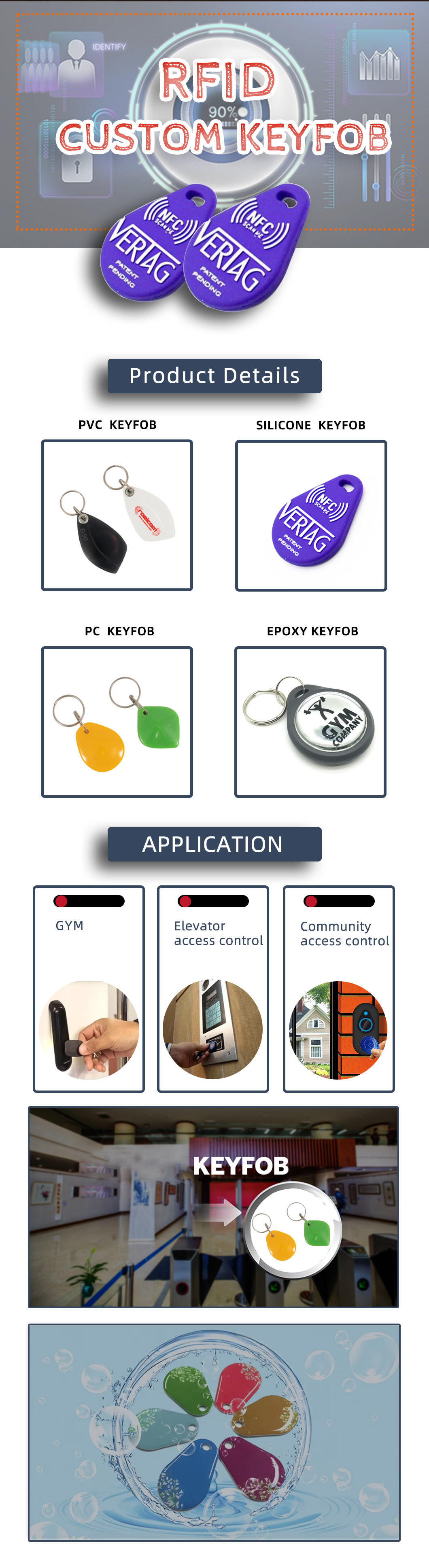 详情页NFC silicon keyfob